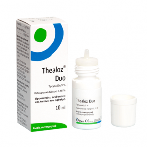 Thea Thealoz Duo Οφθαλμικές Σταγόνες Υποκατάστατο Δακρύων με Υαλουρονικό Οξύ, 10ml
